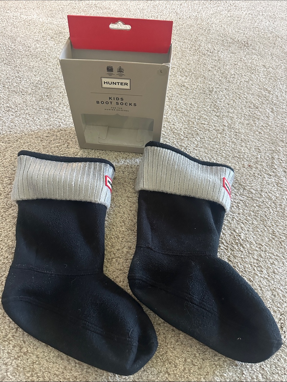 Kids Hunter Black boot Socks